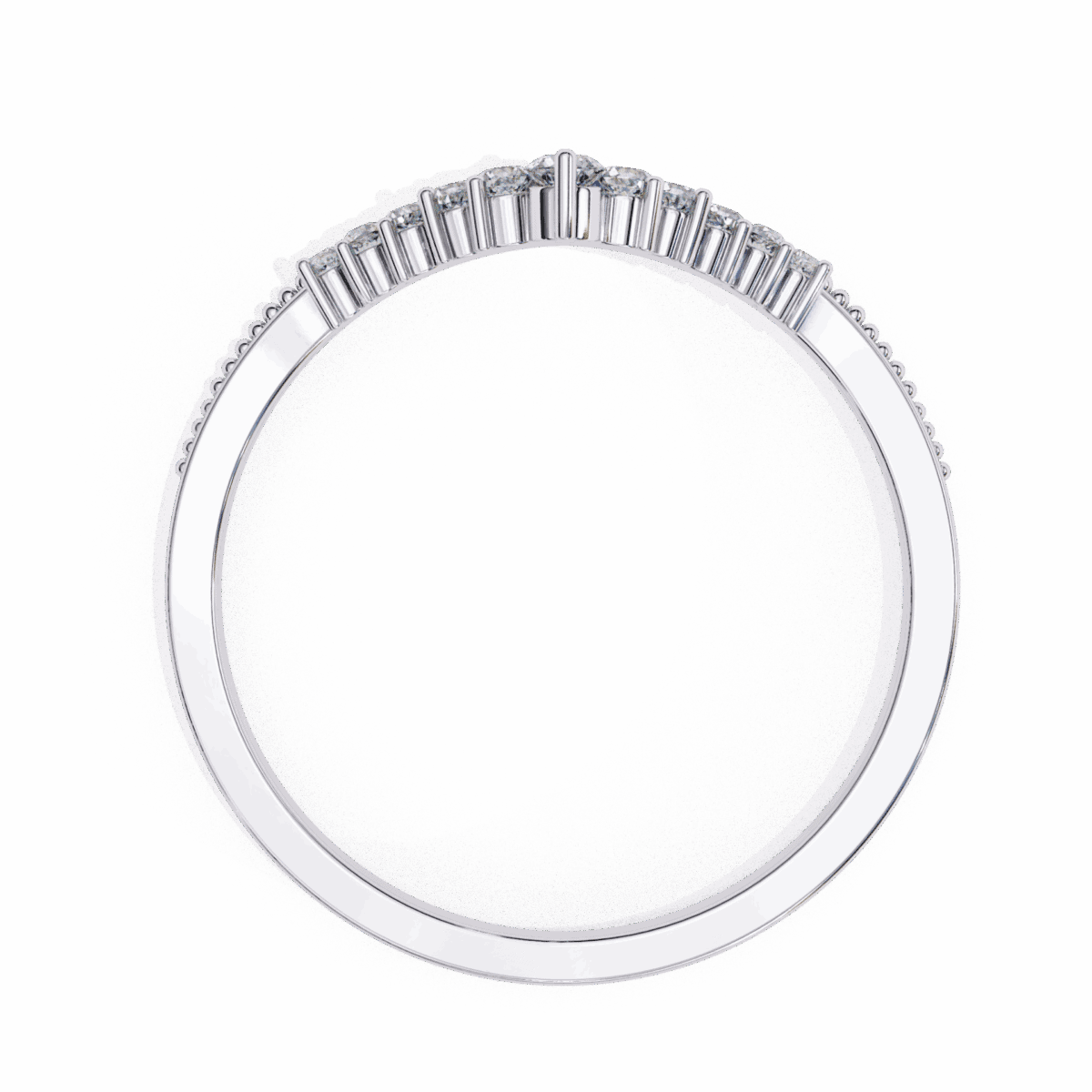 0.15 Carat Round Cut Twilight Diamond Ring  Image 3