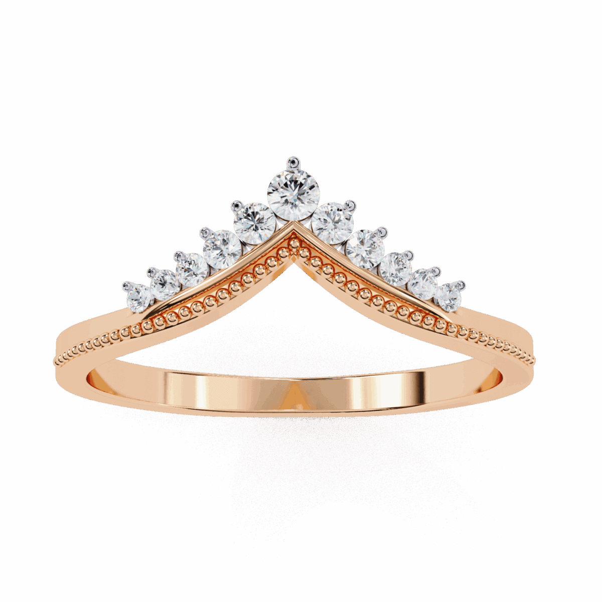 0.15 Carat Round Cut Twilight Diamond Ring  Image 9