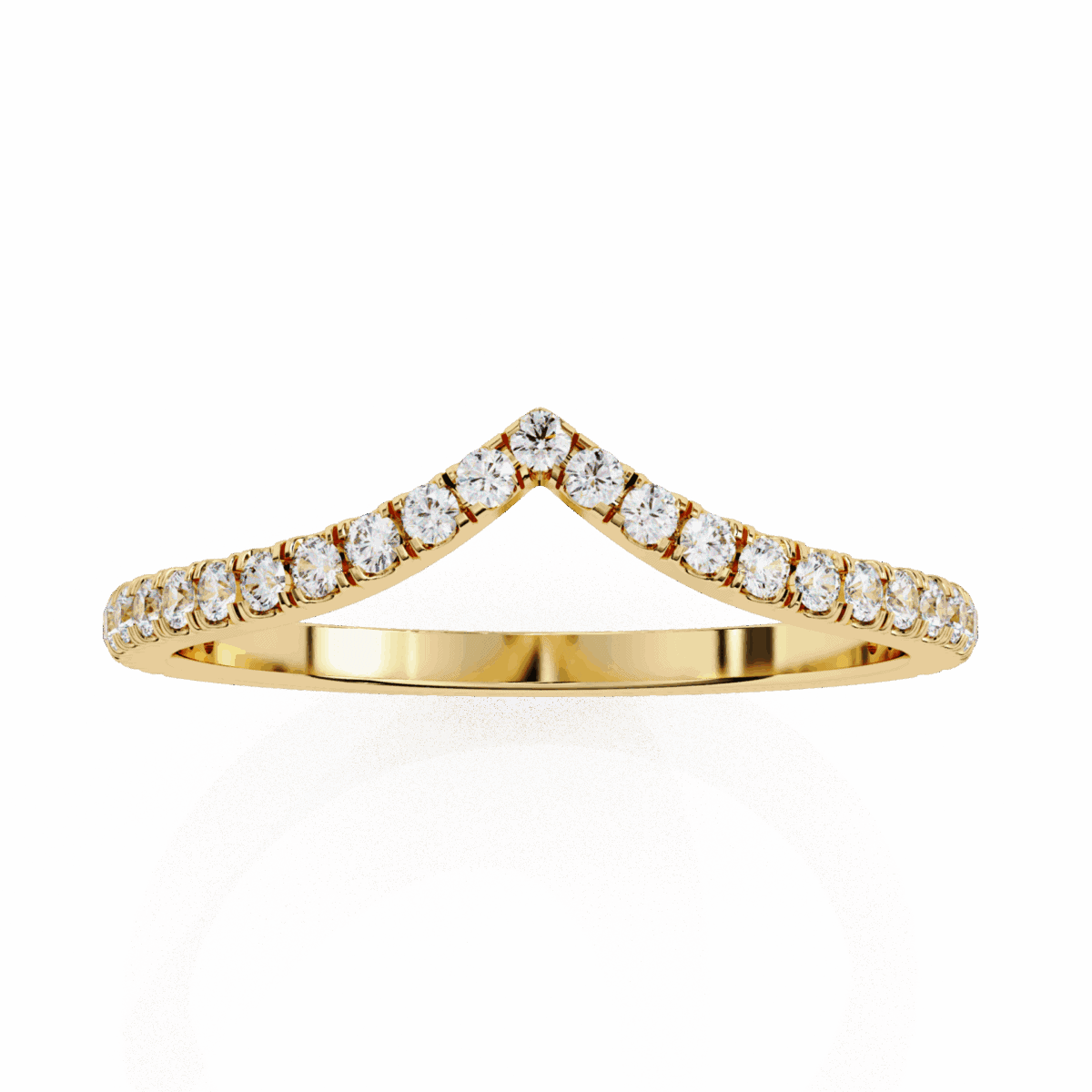 0.25 Carat Round Cut Eternity Wedding Band  Image 2