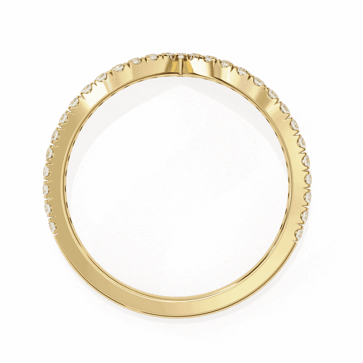 0.25 Carat Round Cut Eternity Wedding Band  Image 3