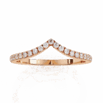 0.25 Carat Round Cut Eternity Wedding Band - Image 6