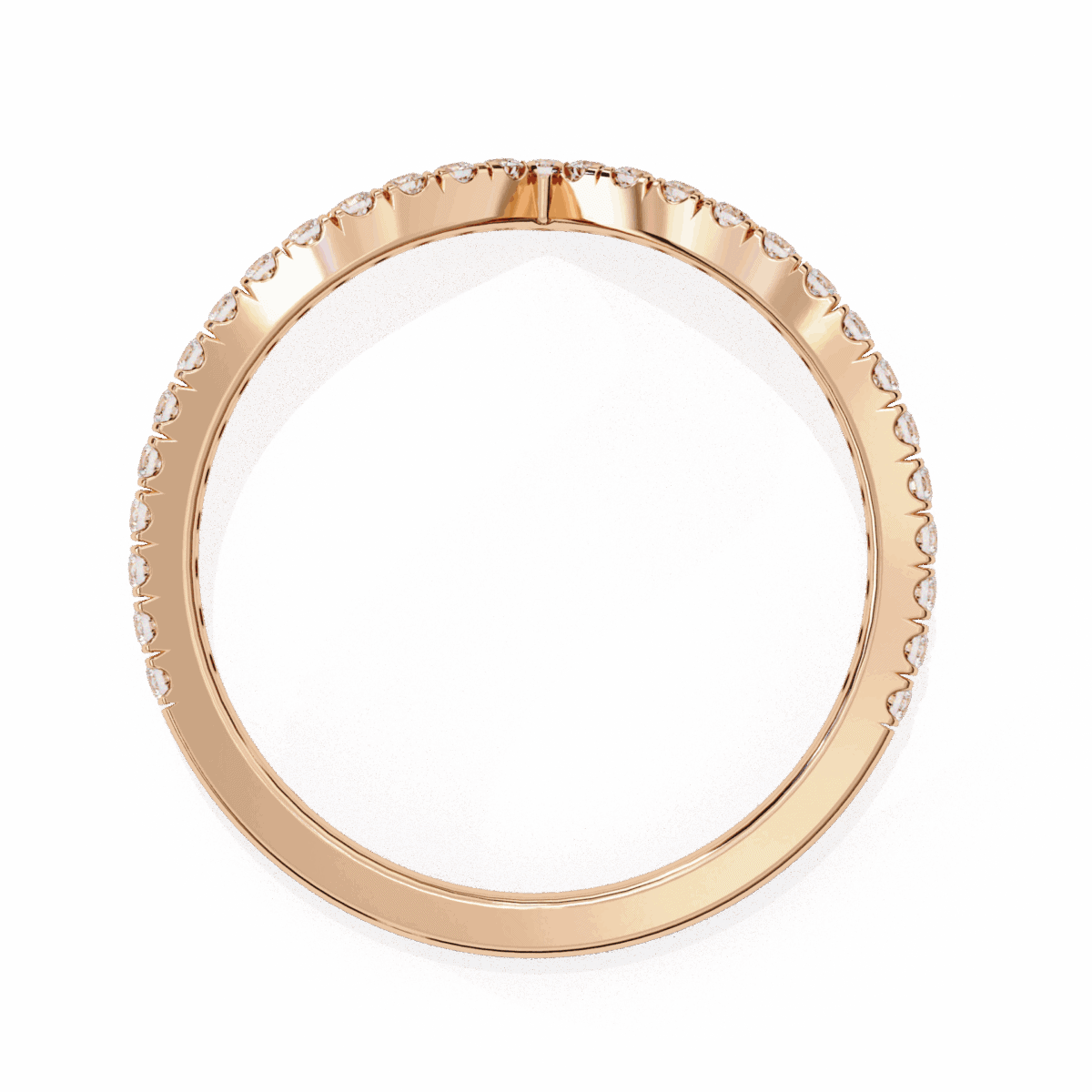 0.25 Carat Round Cut Eternity Wedding Band  Image 7