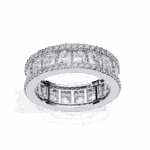 3.5 Carat Princess and Round Cut Timeless Wedding Band - Image 2