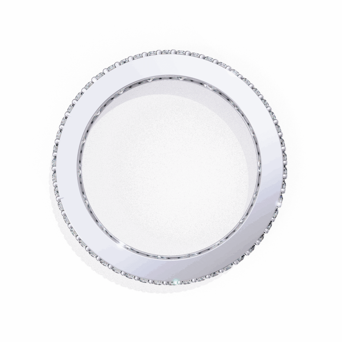 3.5 Carat Princess and Round Cut Timeless Wedding Band  Image 3