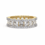 3.5 Carat Princess and Round Cut Timeless Wedding Band - Image 4