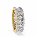 3.5 Carat Princess and Round Cut Timeless Wedding Band - Image 5