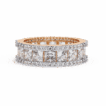 3.5 Carat Princess and Round Cut Timeless Wedding Band - Image 8