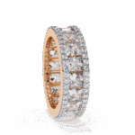 3.5 Carat Princess and Round Cut Timeless Wedding Band - Image 9