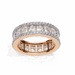 3.5 Carat Princess and Round Cut Timeless Wedding Band - Image 10