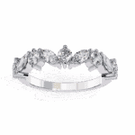 1 Carat Round and Marquise Cut Twilight Diamond Band - Image 2