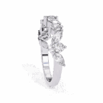 1 Carat Round and Marquise Cut Twilight Diamond Band - Image 3