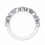 1 Carat Round and Marquise Cut Twilight Diamond Band - Image 4