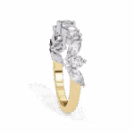 1 Carat Round and Marquise Cut Twilight Diamond Band - Image 7