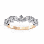 1 Carat Round and Marquise Cut Twilight Diamond Band - Image 10