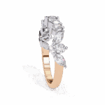 1 Carat Round and Marquise Cut Twilight Diamond Band - Image 11