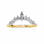 0.4 Carat Marquise and Round Cut Timeless Diamond Band - Image 5