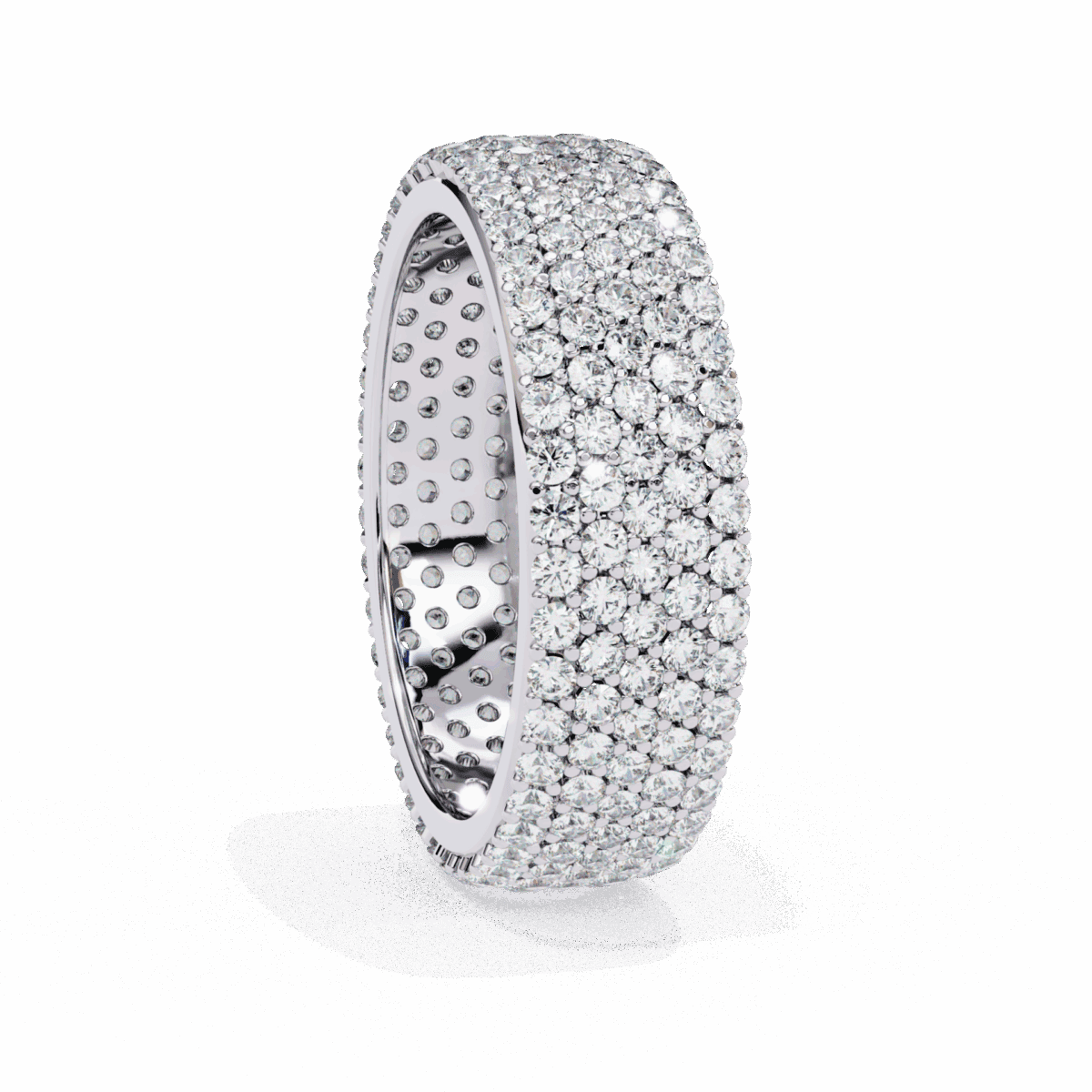 1.75 Carat Round Cut Classic Diamond Wedding Band  Image 2