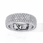 1.75 Carat Round Cut Classic Diamond Wedding Band - Image 3