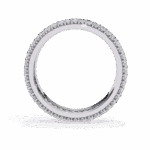 1.75 Carat Round Cut Classic Diamond Wedding Band - Image 4