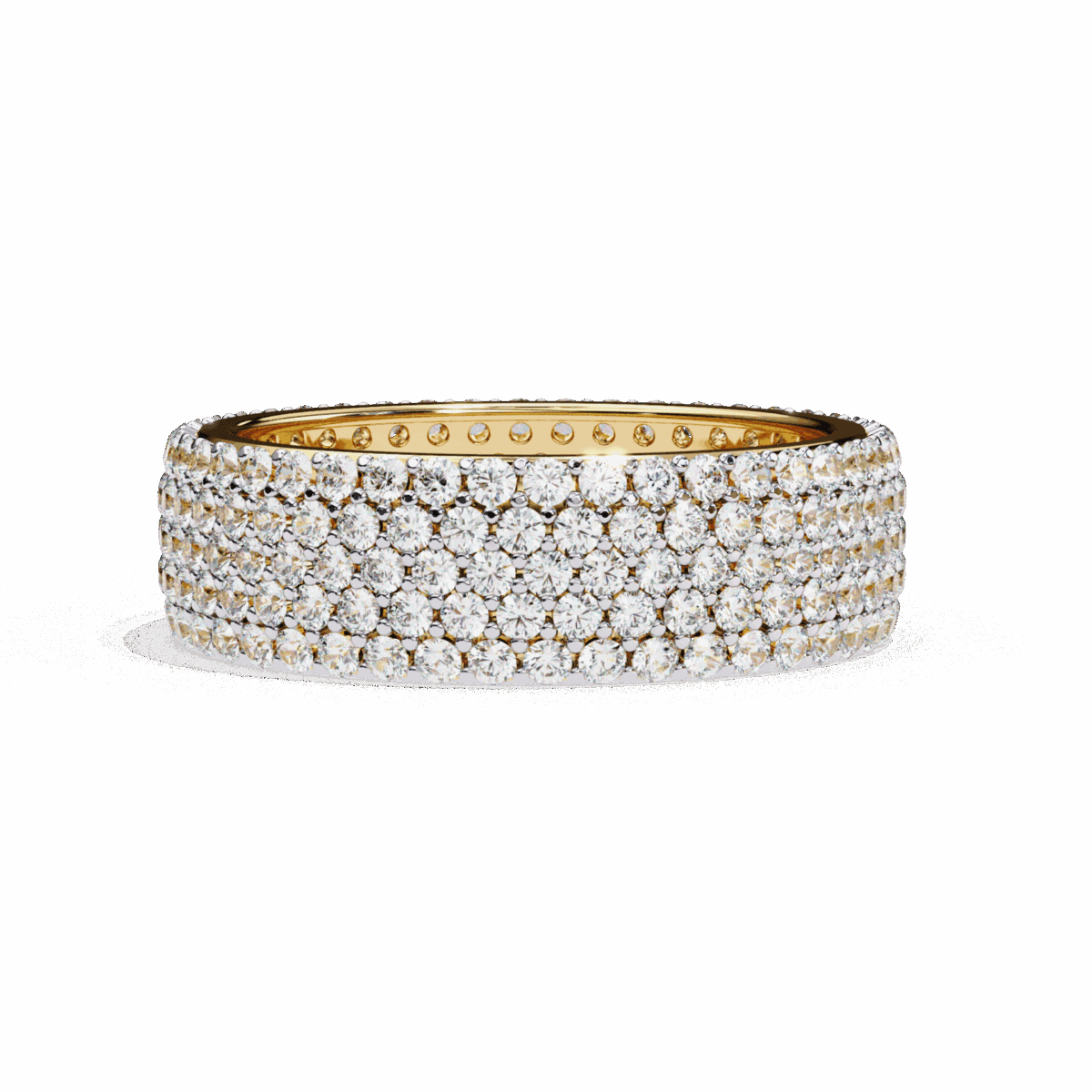 1.75 Carat Round Cut Classic Diamond Wedding Band  Image 5