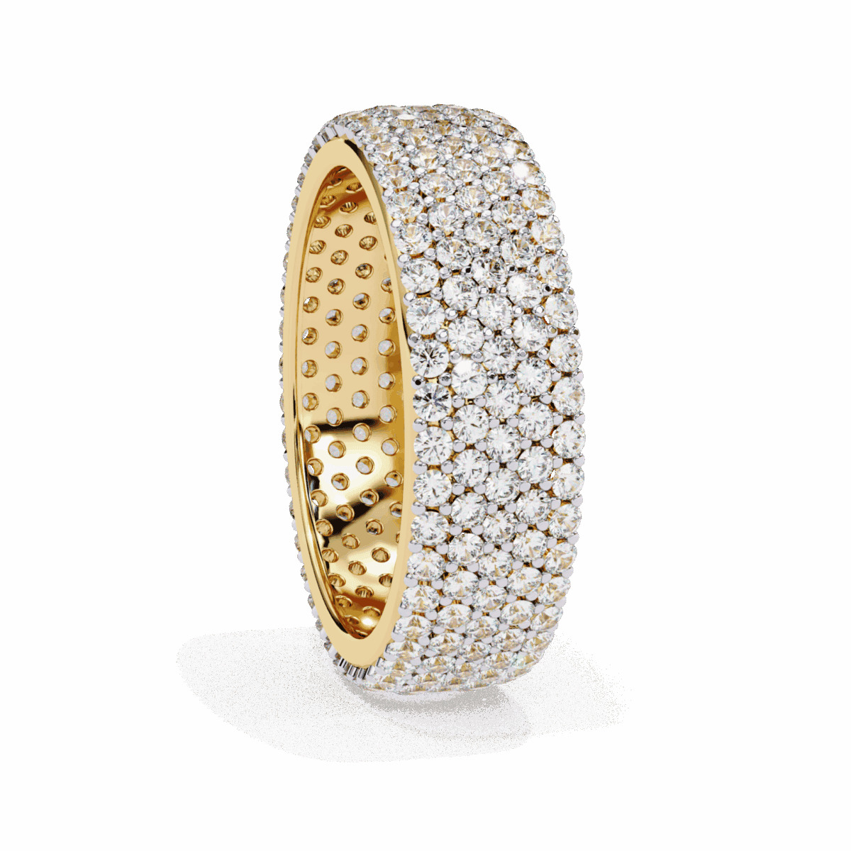 1.75 Carat Round Cut Classic Diamond Wedding Band  Image 6