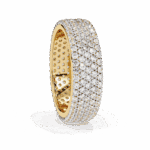 1.75 Carat Round Cut Classic Diamond Wedding Band - Image 6