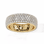 1.75 Carat Round Cut Classic Diamond Wedding Band - Image 7