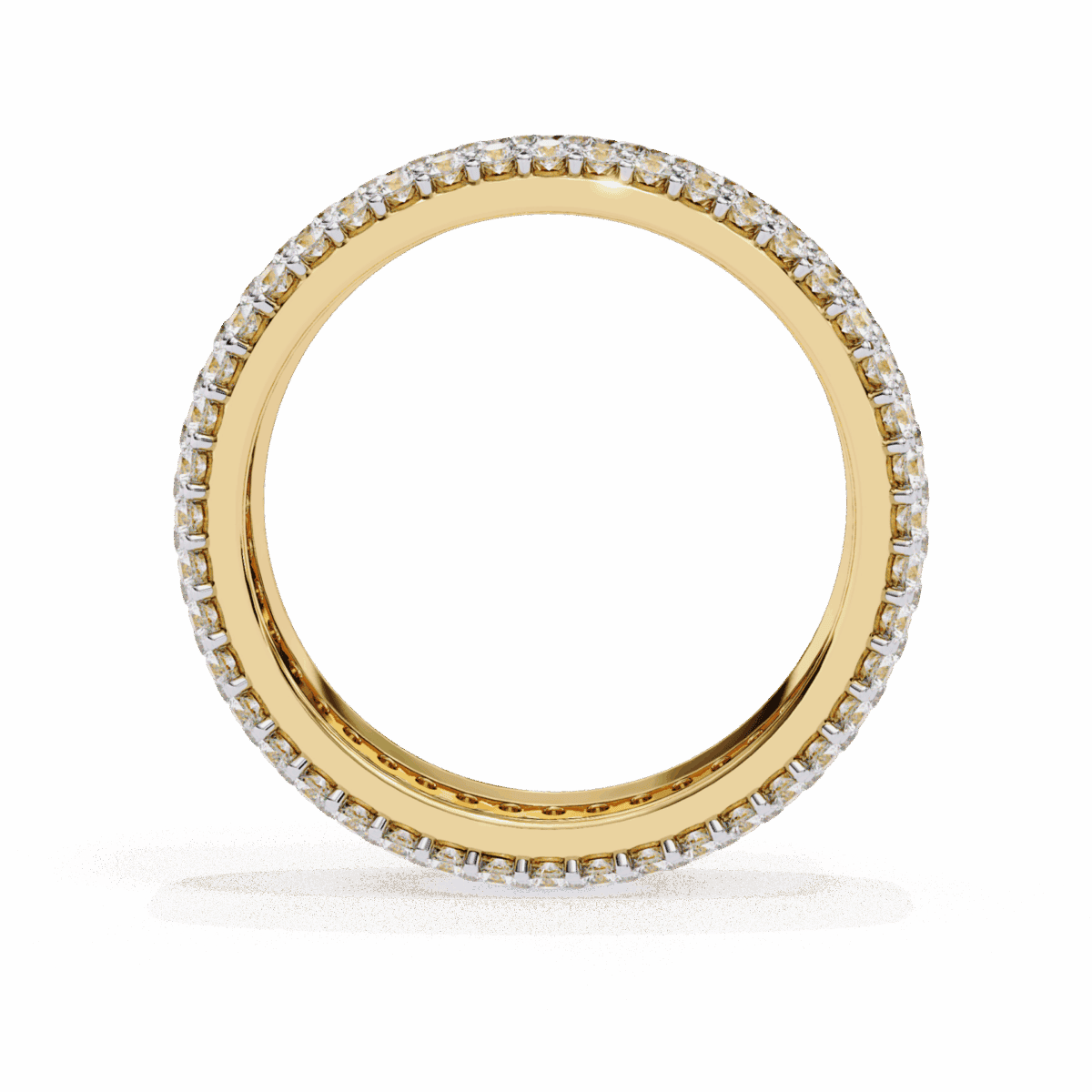 1.75 Carat Round Cut Classic Diamond Wedding Band  Image 8