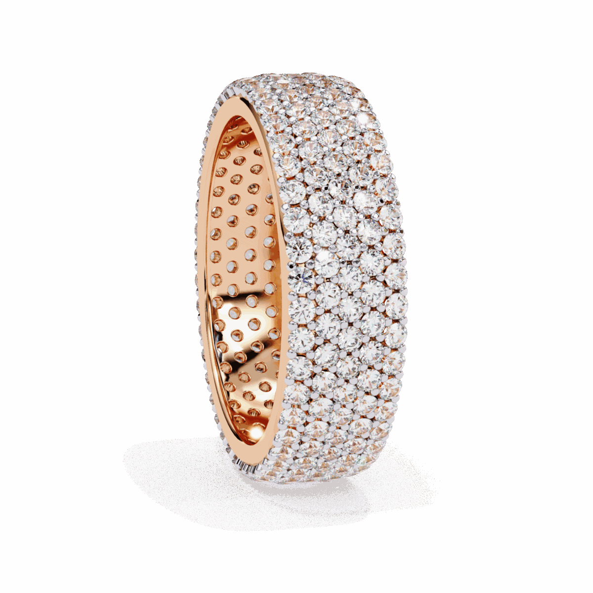 1.75 Carat Round Cut Classic Diamond Wedding Band  Image 10