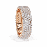 1.75 Carat Round Cut Classic Diamond Wedding Band - Image 10