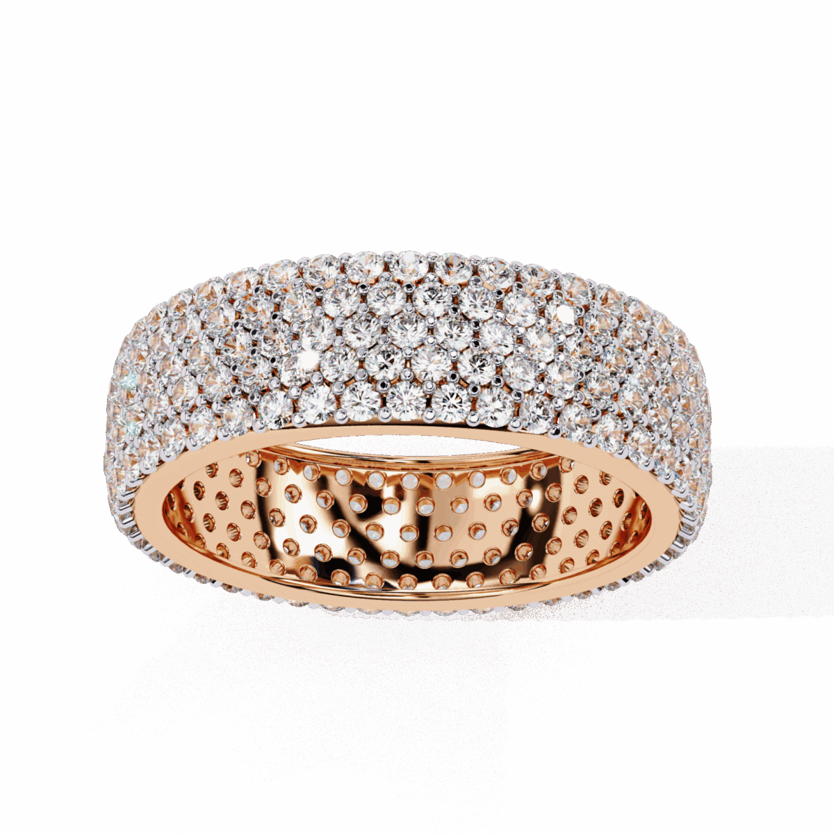 1.75 Carat Round Cut Classic Diamond Wedding Band  Image 11