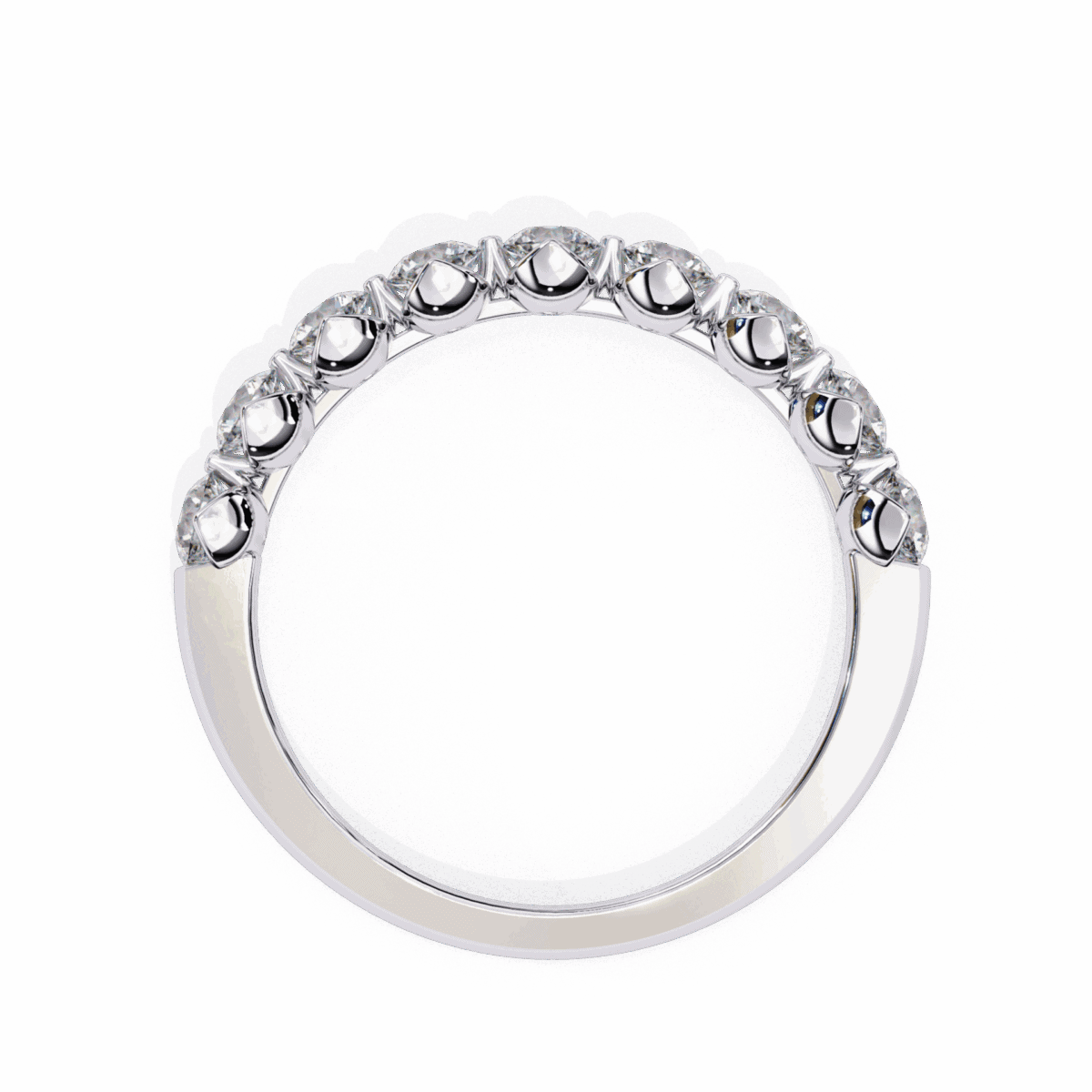 1 Carat Round Cut Classic Solitaire Diamond Band  Image 4