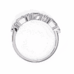 0.75 Carat Baguette and Round Cut Twilight Diamond Band - Image 5