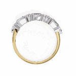 0.75 Carat Baguette and Round Cut Twilight Diamond Band - Image 8