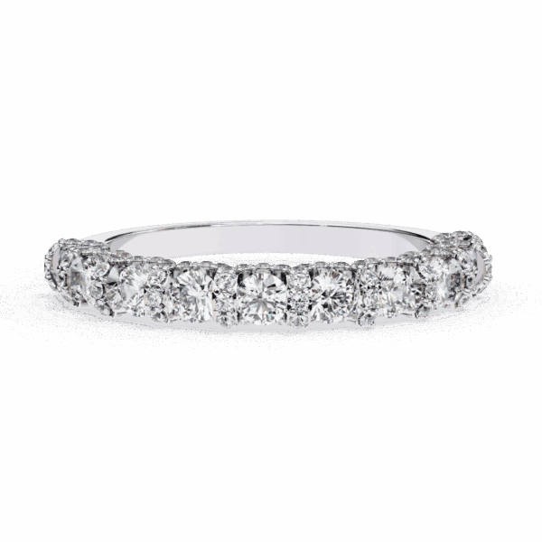 1 Carat Round Cut Eternity Wedding Band