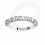 1 Carat Round Cut Eternity Wedding Band - Image 3