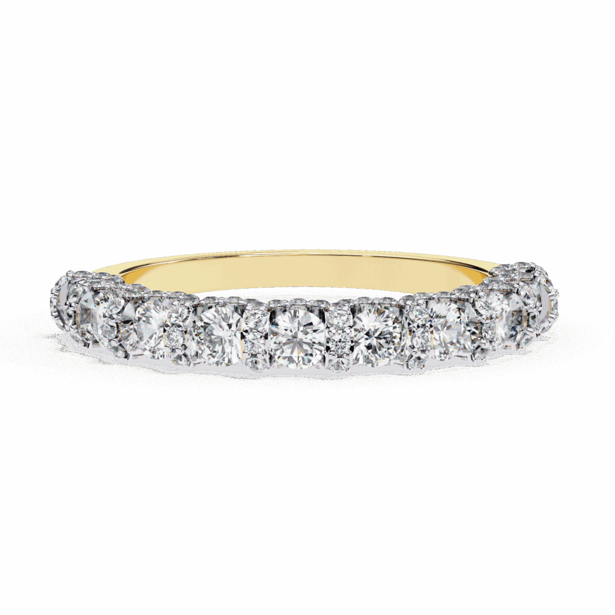 1 Carat Round Cut Eternity Wedding Band  Image 5