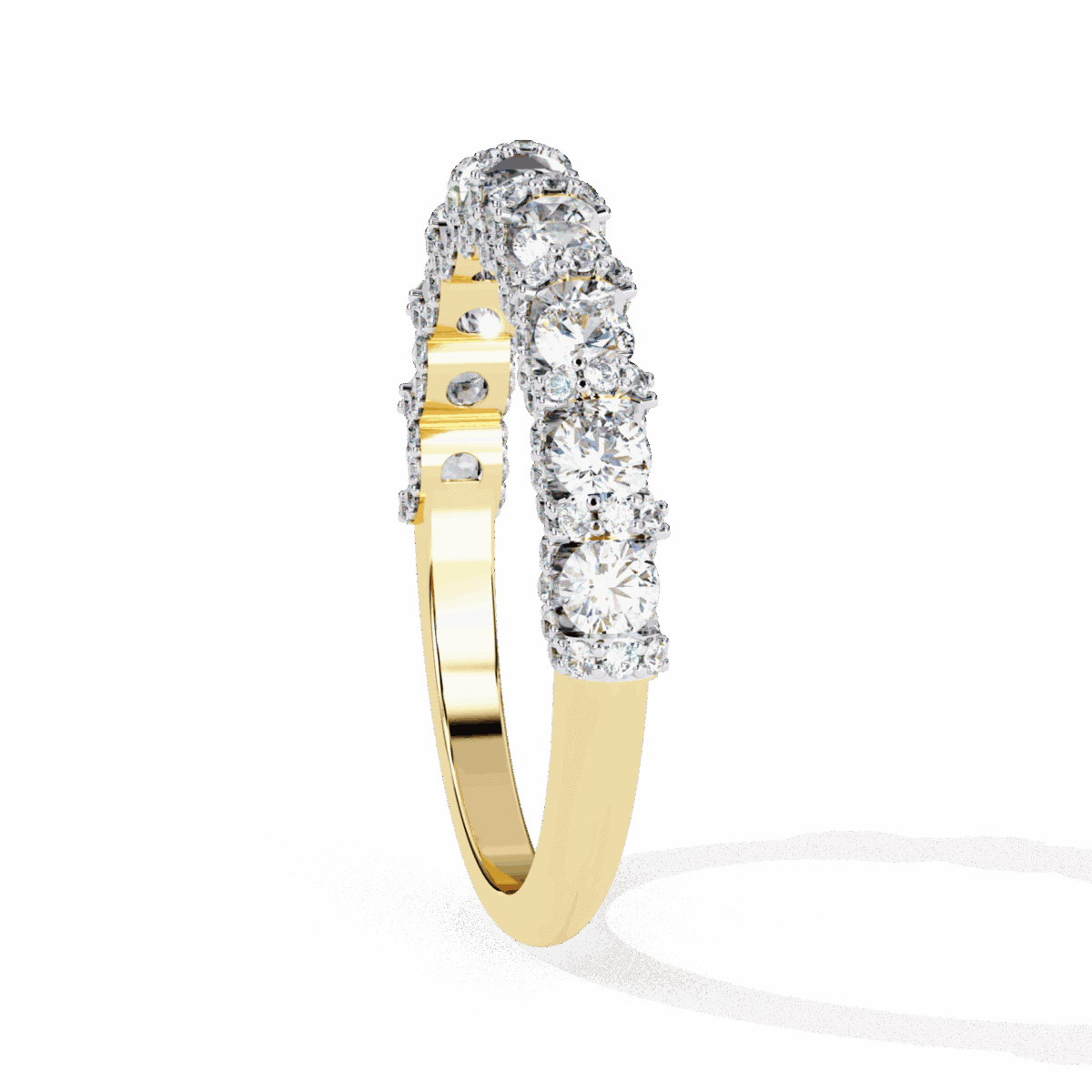 1 Carat Round Cut Eternity Wedding Band  Image 6