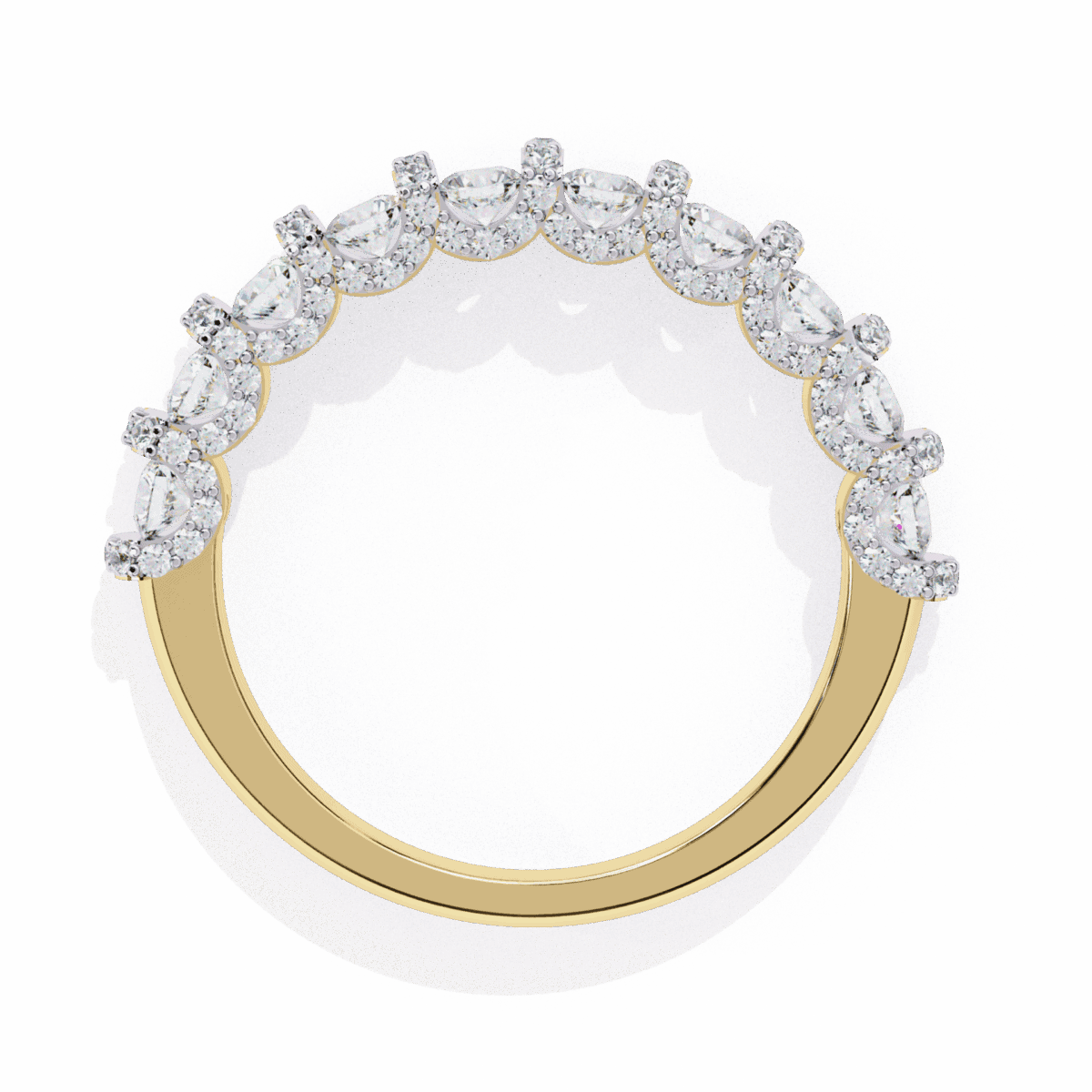 1 Carat Round Cut Eternity Wedding Band  Image 8