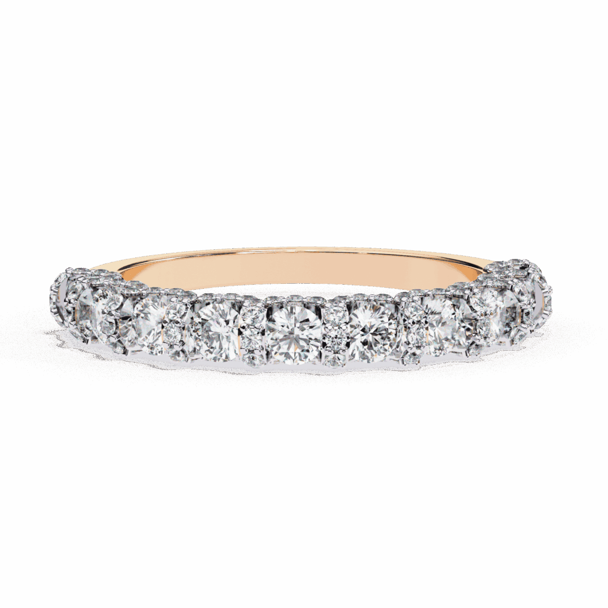 1 Carat Round Cut Eternity Wedding Band  Image 9