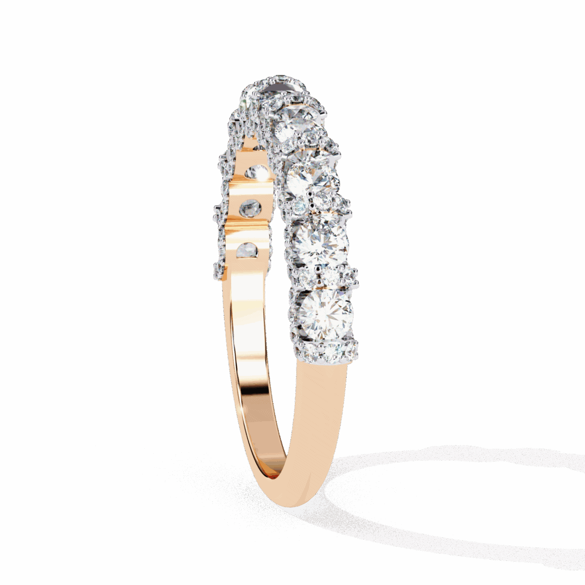 1 Carat Round Cut Eternity Wedding Band  Image 10