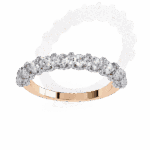 1 Carat Round Cut Eternity Wedding Band - Image 11