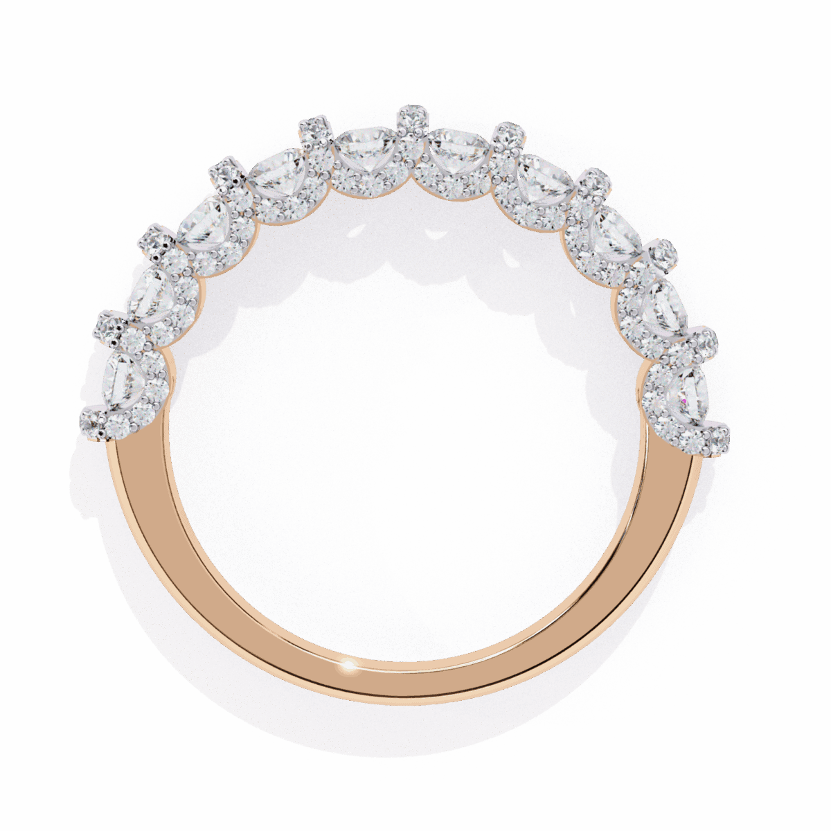 1 Carat Round Cut Eternity Wedding Band  Image 12