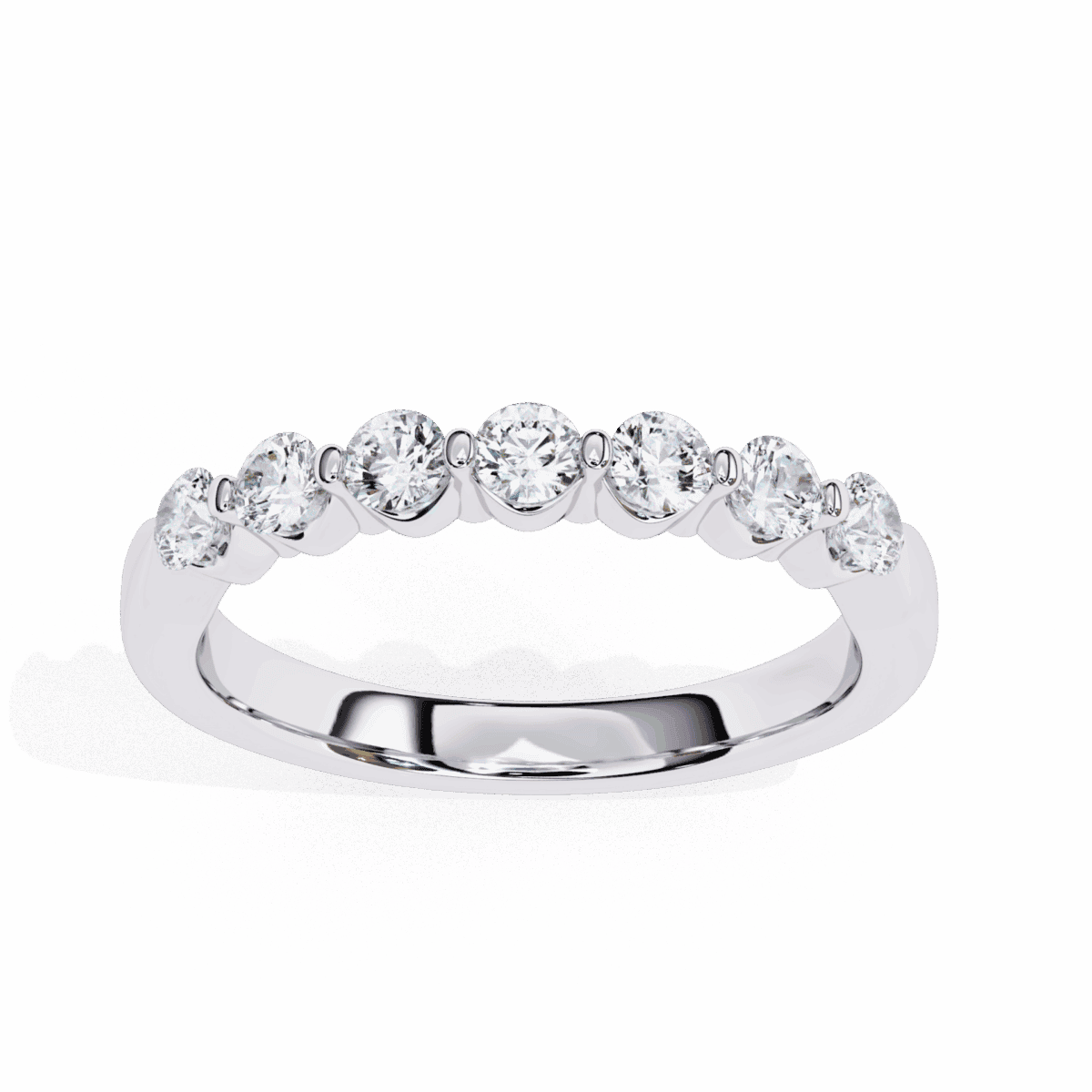 0.5 Carat Round Cut Stackable Diamond Band  Image 2