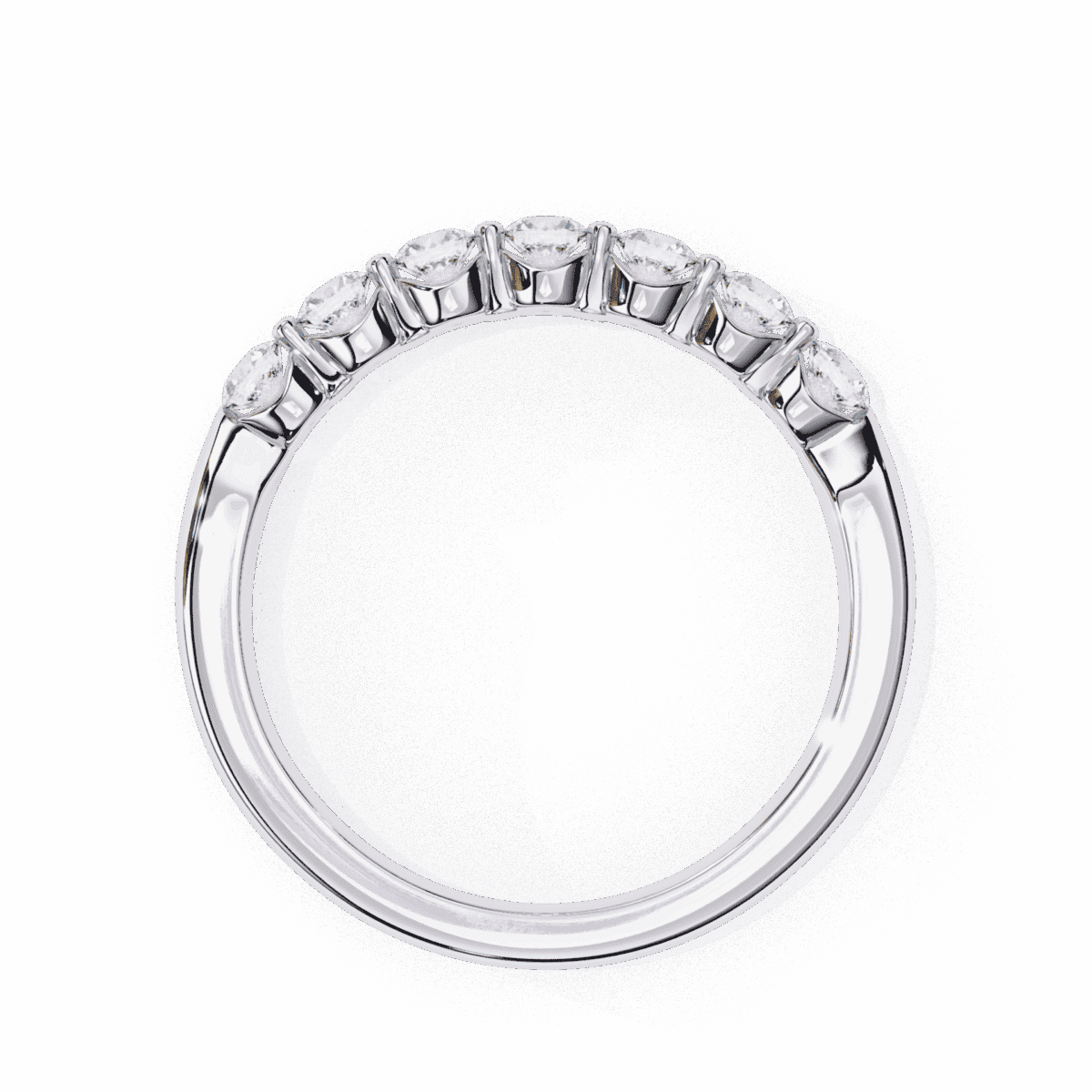 0.5 Carat Round Cut Stackable Diamond Band  Image 3