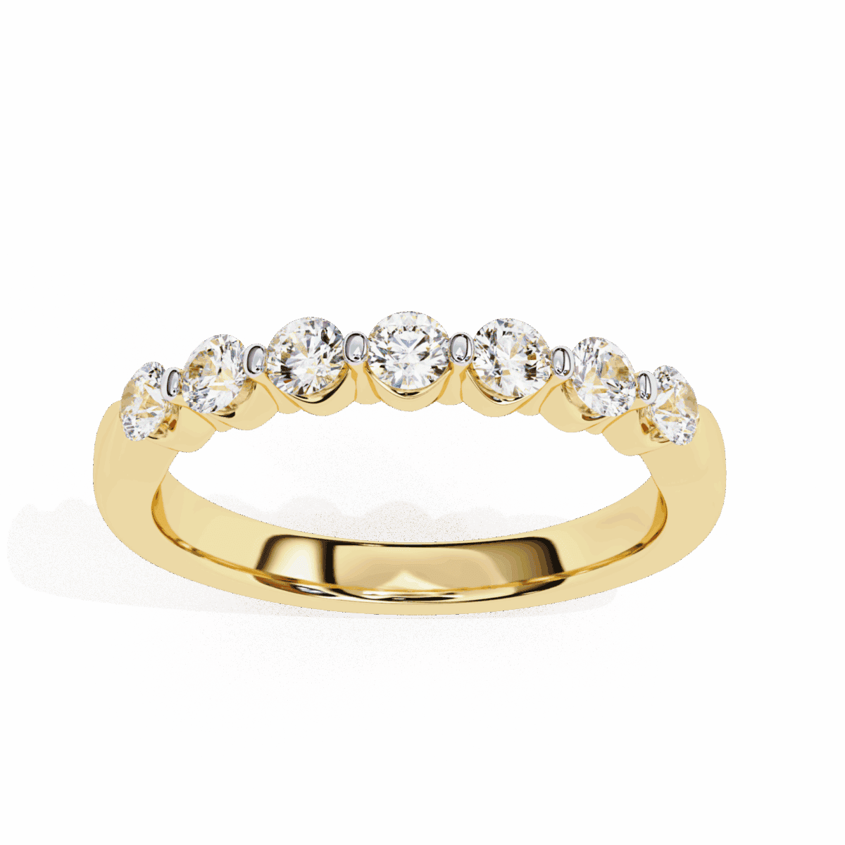 0.5 Carat Round Cut Stackable Diamond Band  Image 6