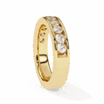 1 Carat Round Cut Minimal Diamond Band for Her - Image 7