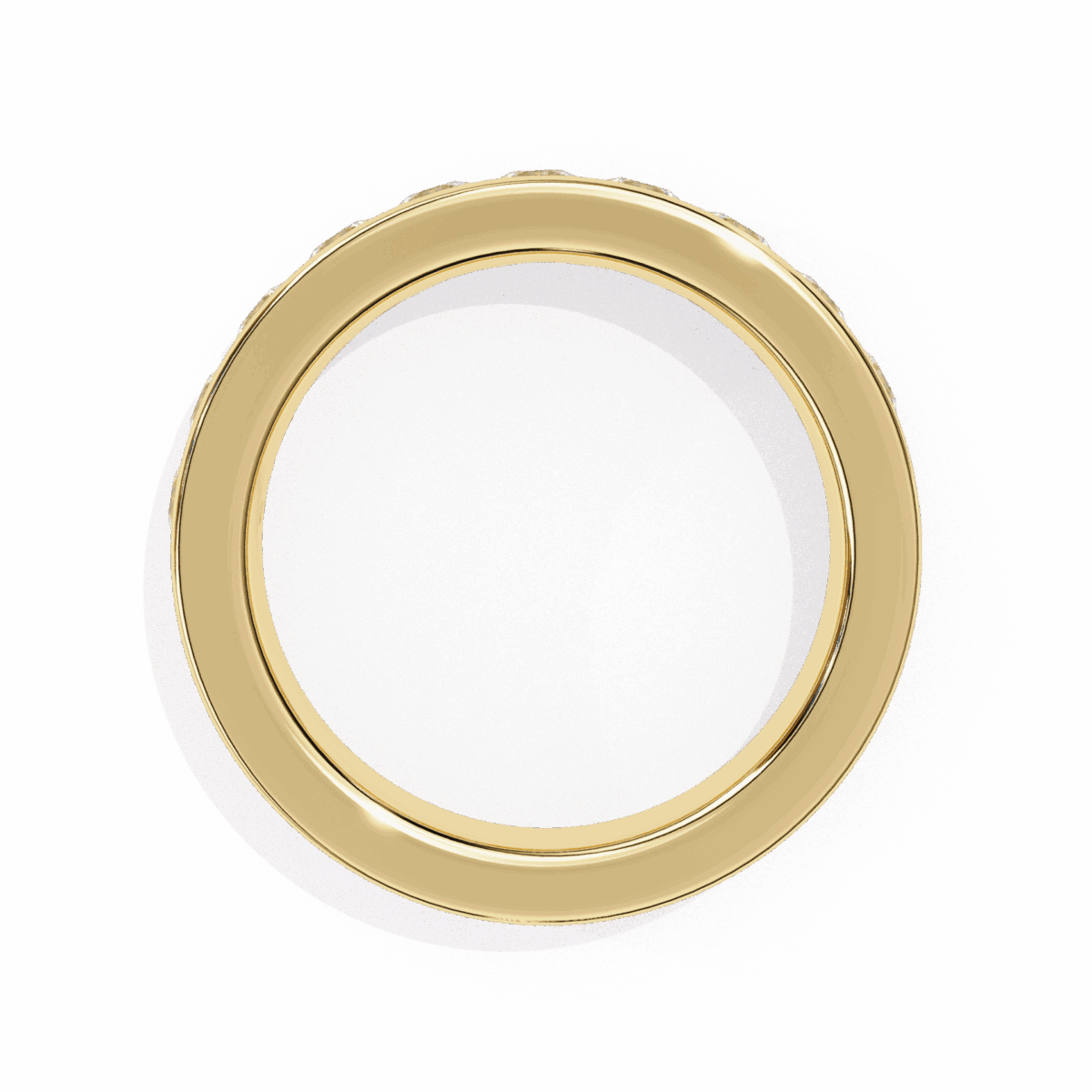 1 Carat Round Cut Minimal Diamond Band for Her  Image 8