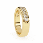 1 Carat Princess Cut Minimal Diamond Band for Her - Image 3