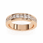 1 Carat Princess Cut Minimal Diamond Band for Her - Image 6
